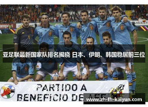 亚足联最新国家队排名揭晓 日本、伊朗、韩国稳居前三位